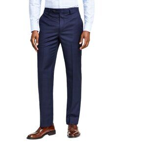 Lauren Ralph Lauren Men's Classic-Fit Stretch Flat Front Suit Pants Navy B4HP